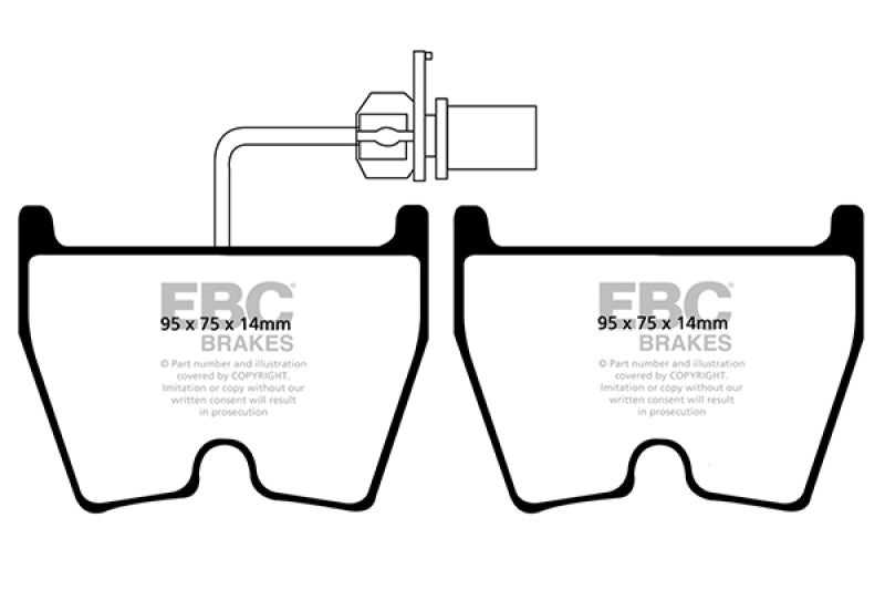 EBC 17-18 Audi RS3 Yellowstuff Front Brake Pads