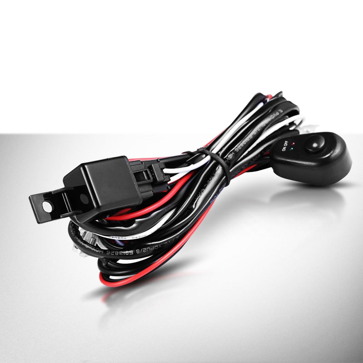 Dual Switch HID/LED Light Bar Driving Light Wiring Harness Kit(For Two Light)