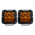 Rigid Industries D-Series Spot w/ Amber PRO Lens (Pair)
