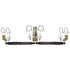Black MAX Dual Steering Stabilizer Kit With Black Cylinders and Black Boots 2005-2023 Ford F250/F350 Super Duty Skyjacker