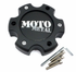 MOTO CAP MATTE BLACK 6X135 - NEW LOGO