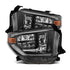 AlphaRex 14-21 Toyota Tundra MK II LUXX Series Crystal Headlights Alpha Black