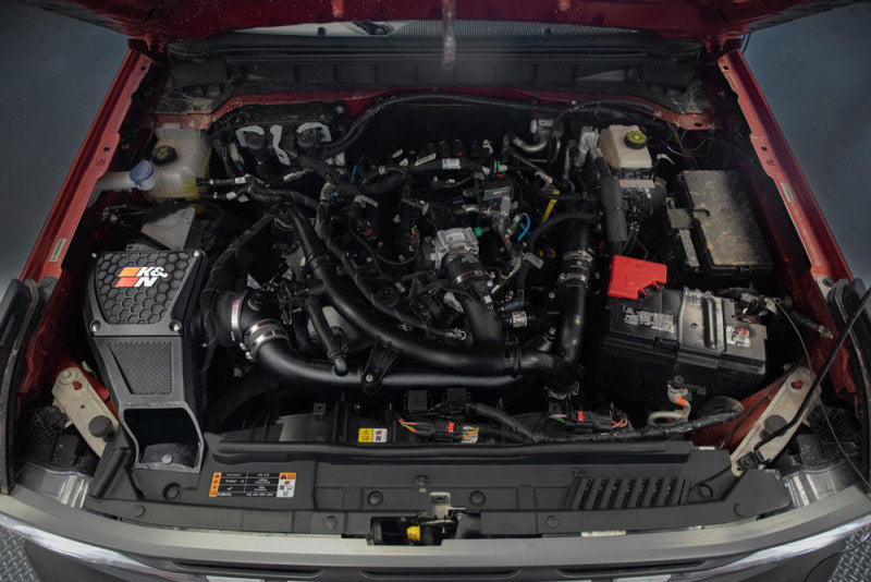 K&N 21-23 Ford Bronco 2.7L V6 F/I DRYFLOW Performance Air Intake System