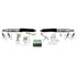 Steering Stabilizer Dual Kit Silver w/Black Boots 09-10 Dodge Ram 2500/3500 11-12 Ram 2500/3500 Skyjacker