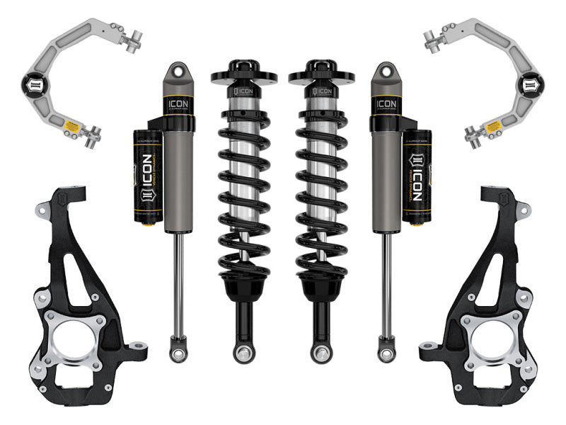 ICON 21-24 Ford F150 4WD 3.5-4.5in Stage 2 Suspension Sys Billet Uca