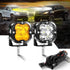 (2pcs/set) 3 inch 80W 9600LM LED Pods Lights with White&Yellow Cover