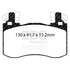 EBC 2019+ Genesis G70 2.0T (Brembo) Yellowstuff Front Brake Pads