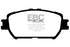 EBC 06-07 Lexus GS300 3.0 Redstuff Front Brake Pads