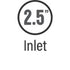 MagnaFlow Muffler Mag SS 14X6X6 2.5/2.5 C/C
