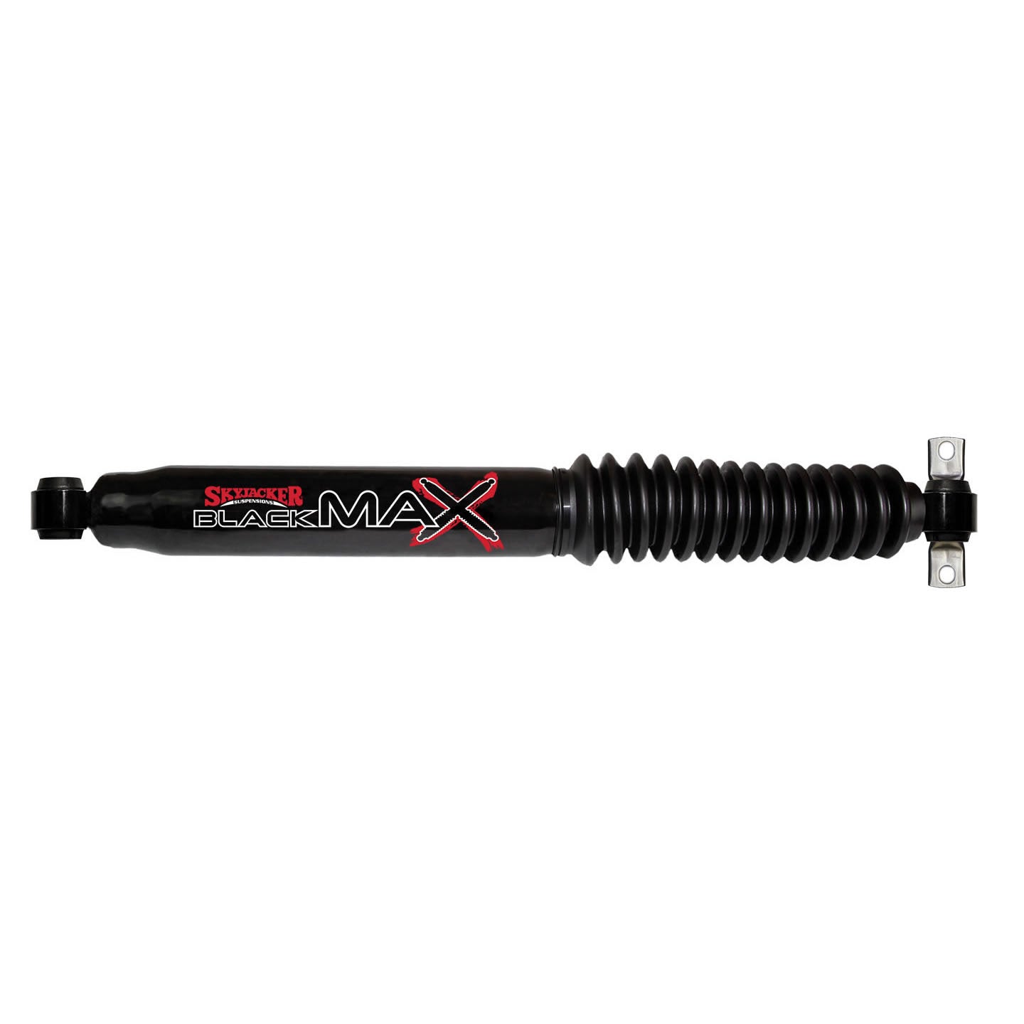 Black MAX Shock Absorber w/Black Boot 26.80 Inch Extended 15.91 Inch Collapsed 07-18 Wrangler JK Skyjacker