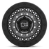 BARRICADE 17X8.5 6X4.5 76 GUN-BLK +0
