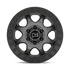 BR VENTURE 17X8 6X130 M-GNMTL BLK 38MM