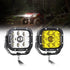 5 Inch 110W White/Amber LED Driving Lights Pods Light with Additional Amber Covers for ATV UTV SIDE BY SIDE 4X4