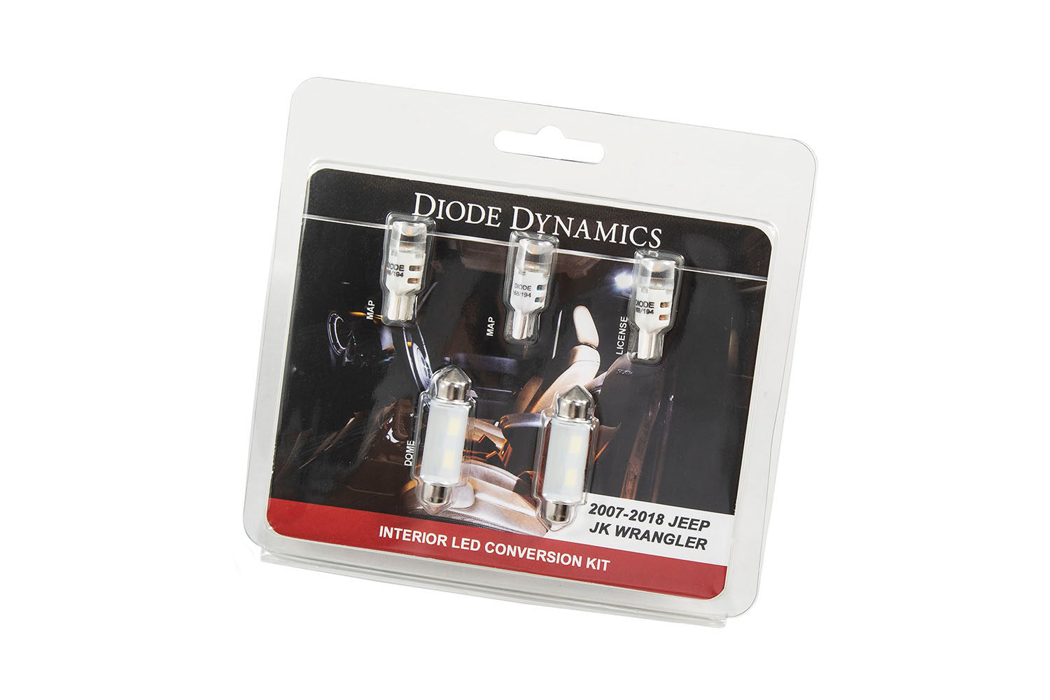 Wrangler JK 4dr Interior Kit Stage 2 Cool White Diode Dynamics