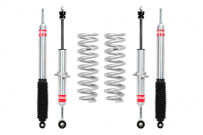 EIBACH PRO-TRUCK 2″ FRONT SHOCKS/COILS AND 0-1.5″ REAR LIFT SHOCKS STAGE 1 FOR 2007-2021 TOYOTA TUNDRA  E80-82-067-01-22