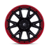 CATALYST 17X9 6X5.5 106 +1 M-BLK RD