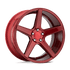 KM685 20X9 5X115 CANDY RED 25MM