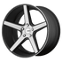 KM685 22X10.5 5X4.5 S-BLACK MACHINED 28M