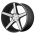 KM685 18X8 5X112 S-BLK MACH 38MM