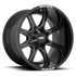 MO970 18X10 5X5.0/5.5 G-BLK MILL SPK -24