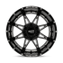 MO993 18X8.5 5X5.0 G-BLK MILL 18MM