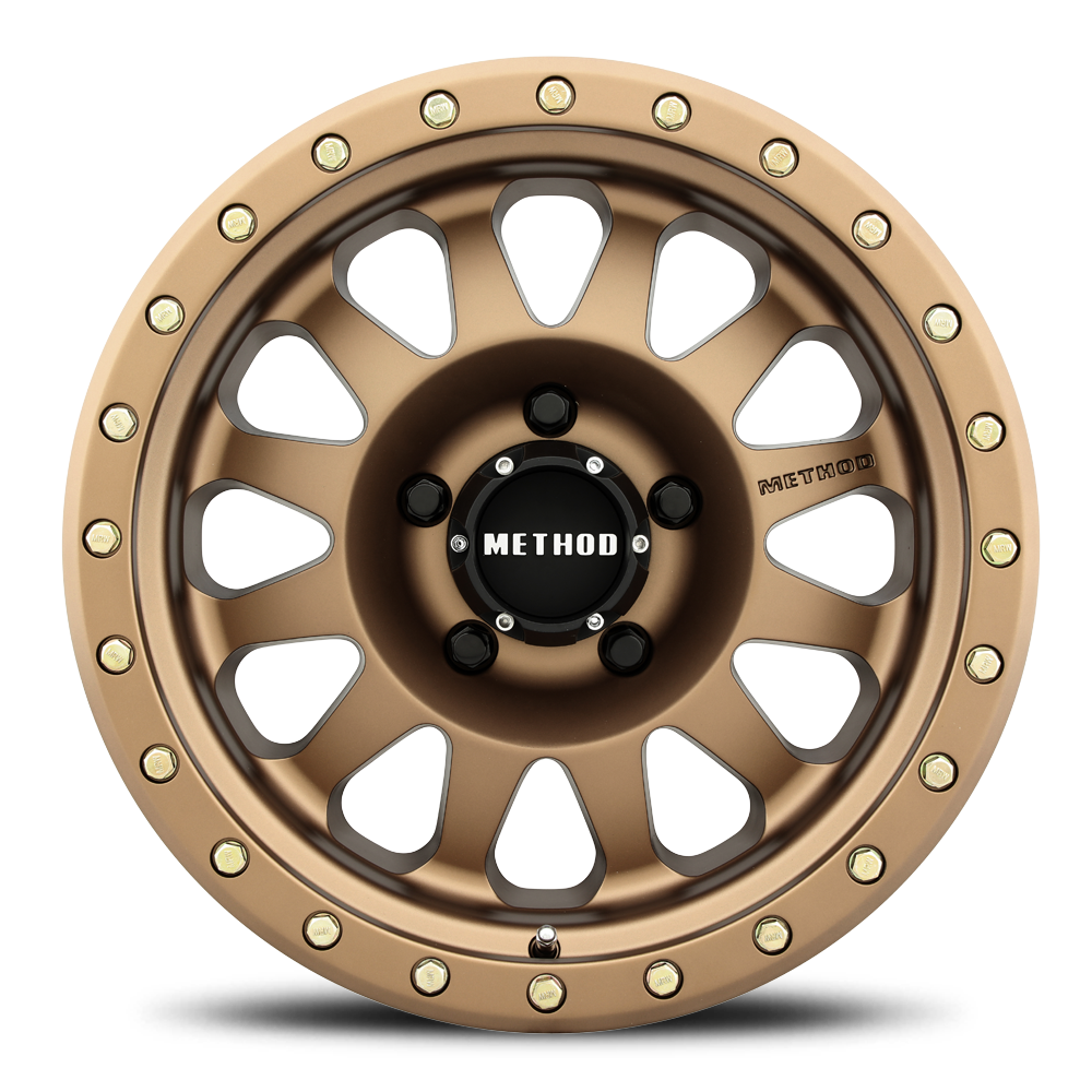 Aluminum Wheels 17x8.5 Double Standard MR304 Bolt Pattern 5 On 139.7 Offset 0 Lip Size 2.6 Method Bronze BRZ Method