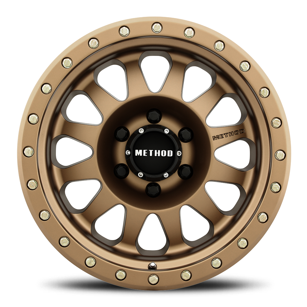 Aluminum Wheels 17x8.5 Double Standard MR304 Bolt Pattern 6 On 139.7 Offset 0 Lip Size 2.6 Method Bronze BRZ Method