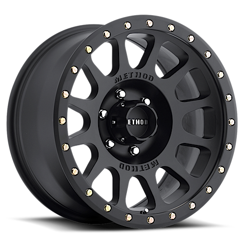 Aluminum Wheels 17x8.5 NV MR305 Bolt Pattern 6 On 135 Offset 0 Lip Size 1.3 Matte Black MB Method