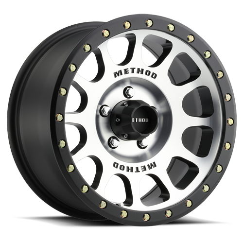 Aluminum Wheels 17x8.5 NV MR305 Bolt Pattern 5 On 127 Offset 0 Lip Size 1.3 Black BM Machined Face-Black Street Loc Method