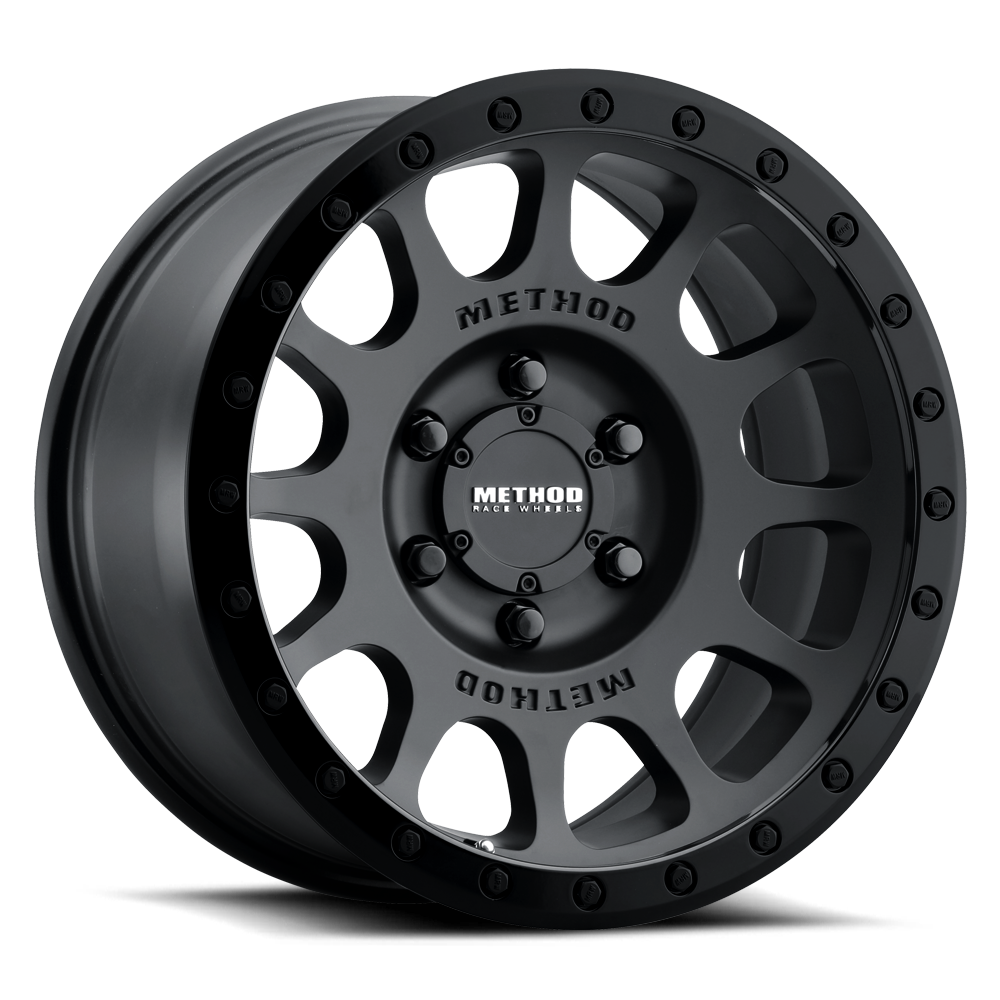Aluminum Wheels 17x8.5 NV MR305 Bolt Pattern 6 On 139.7 Offset 0 Lip Size 1.3 Double Black BK Method