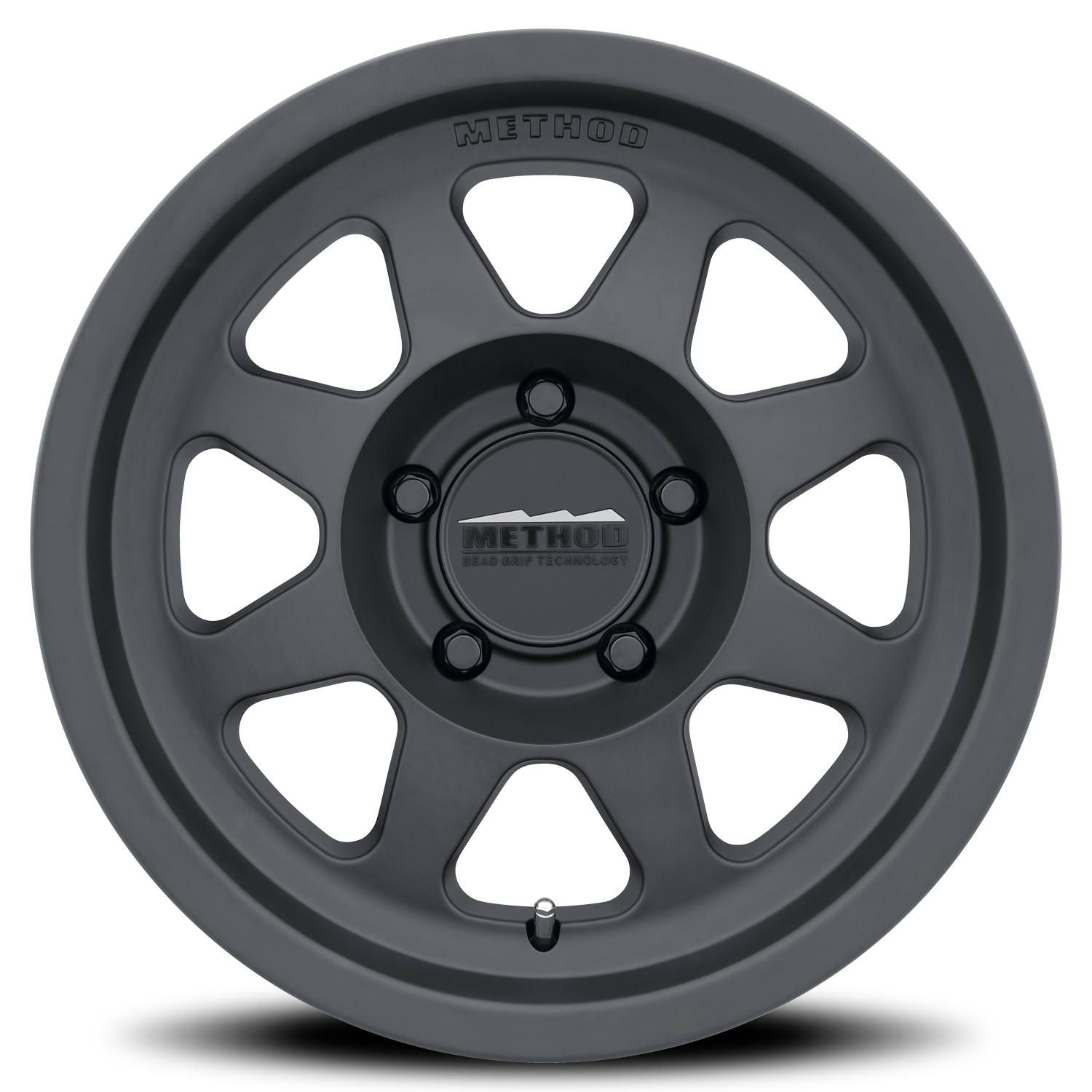 Aluminum Wheels 17x8.5 Bead Grip MR701 Bolt Pattern 5 On 127 Offset 0 Lip Size 1.81 Matte Black MB Method