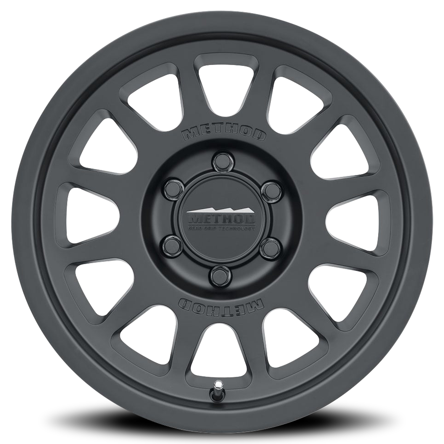 Aluminum Wheels 16x6.5 Bead Grip MR703 Bolt Pattern 6 On 180 Offset 90 Lip Size 0 Matte Black MB Method