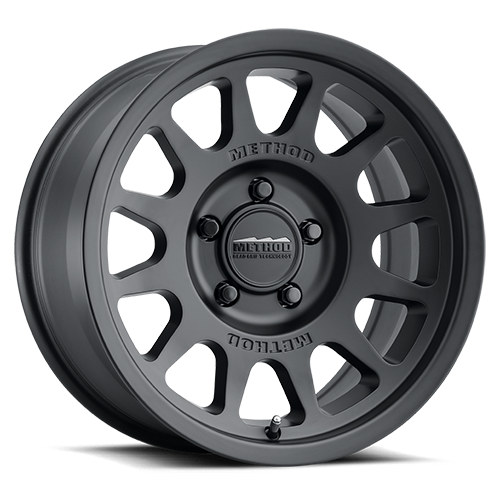 Aluminum Wheels 17x9 Bead Grip MR703 Bolt Pattern 5 On 127 Offset -12 Lip Size 1.18 Matte Black MB Method