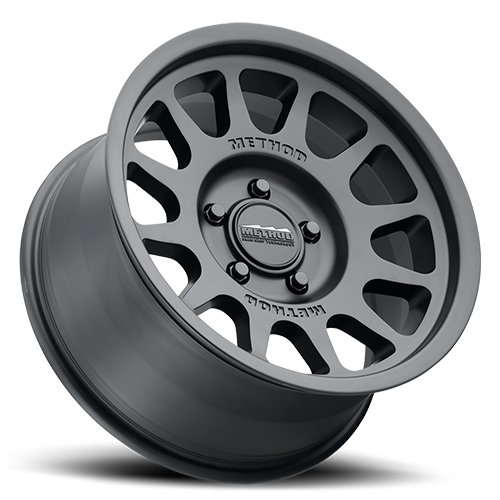Aluminum Wheels 17x9 Bead Grip MR703 Bolt Pattern 5 On 127 Offset -12 Lip Size 1.18 Matte Black MB Method
