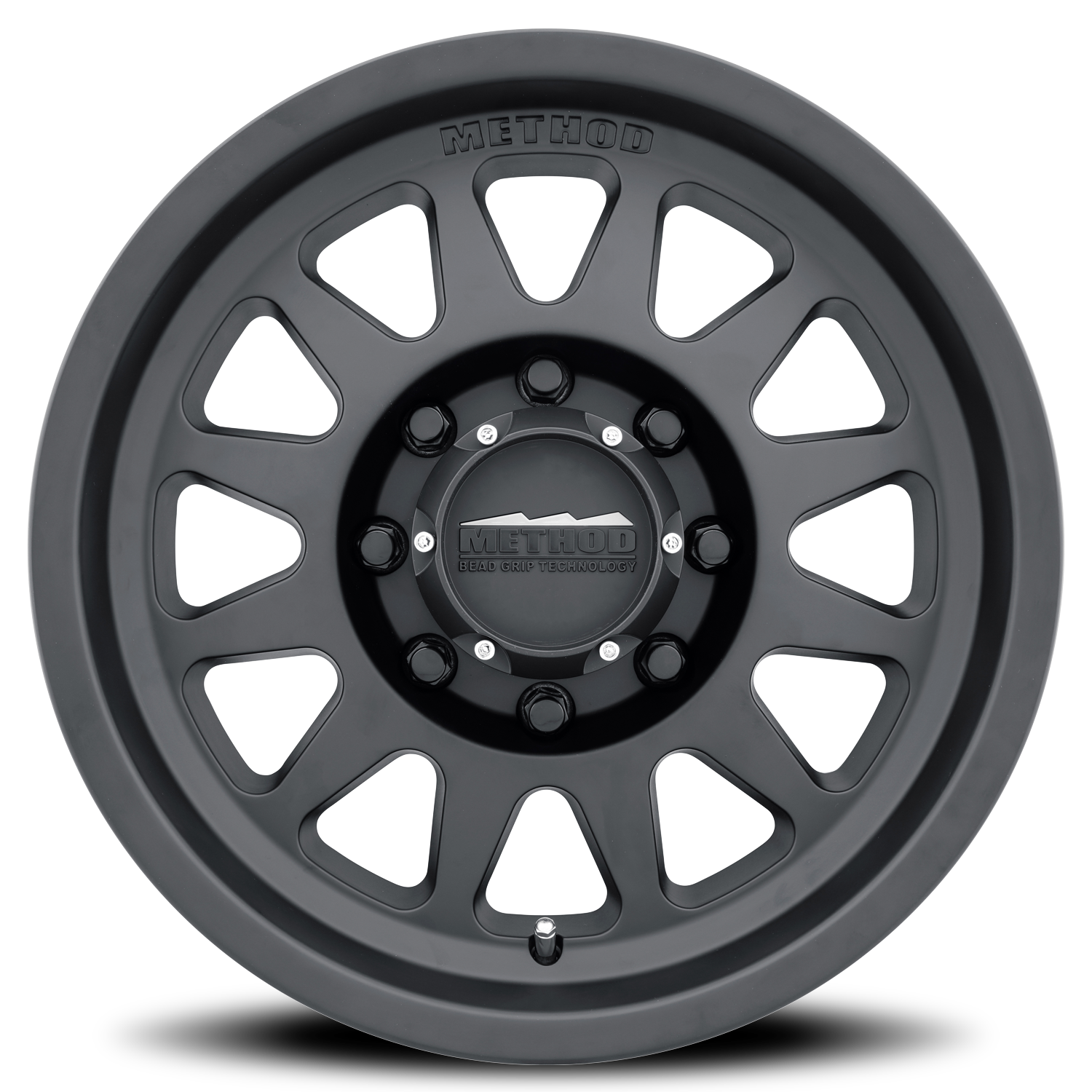Aluminum Wheels 17x9 Bead Grip MR704 Bolt Pattern 8 On 170 Offset 18 Lip Size 1.77 Matte Black MB Method