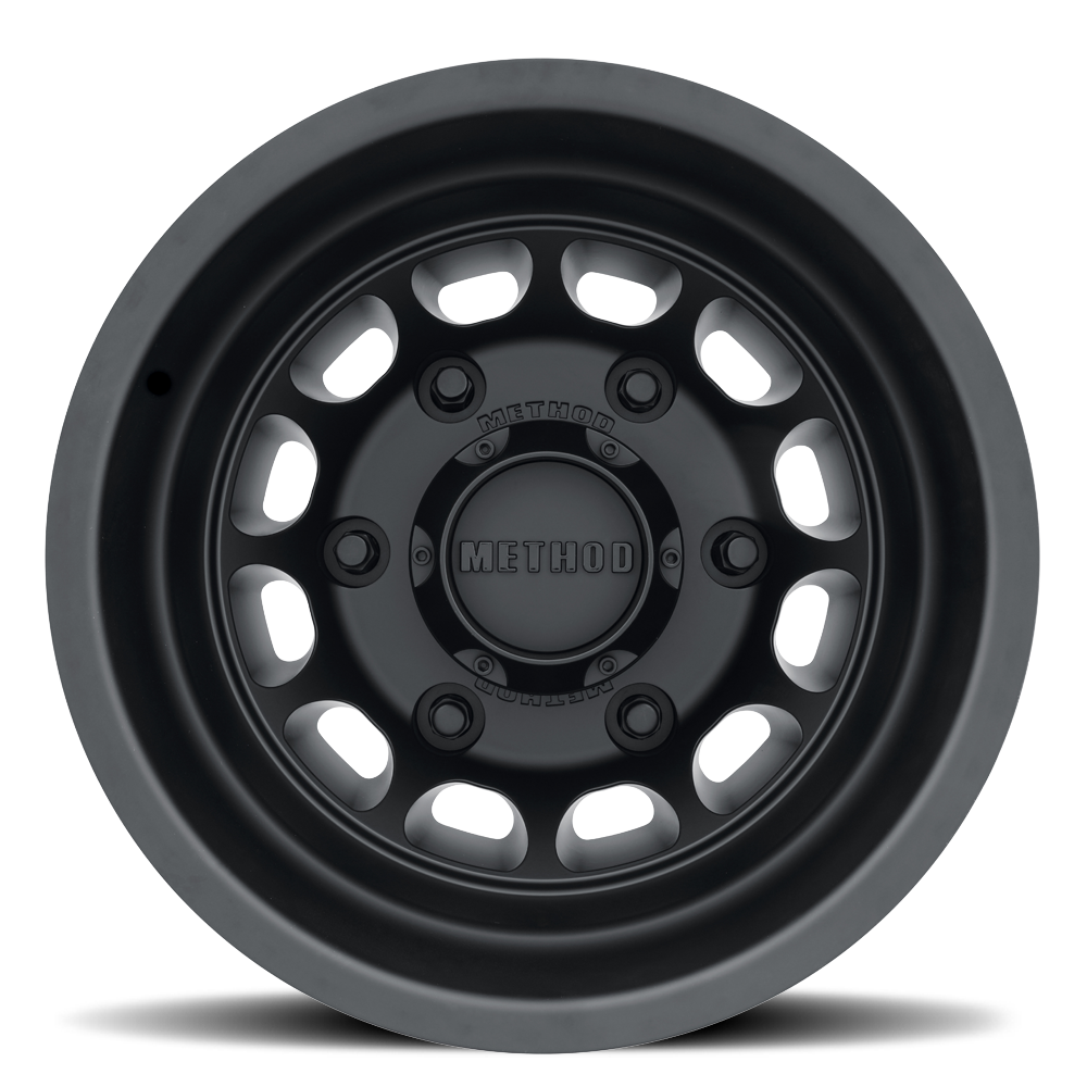 Aluminum Wheels 16x6 MR901 Dually Bolt Pattern 6 On 180 Offset -134 Lip Size 7.32 Matte Black Method