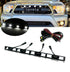 LED Front Hood Grille Light White Light Retrofit with Wiring Harness Fit for Toyota Tacoma TRD Pro 2012-2015 (Smoked shell)