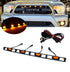 LED Front Hood Grille Light Amber Light Retrofit with Wiring Harness Fit for Toyota Tacoma TRD Pro 2012-2015 (Amber shell)