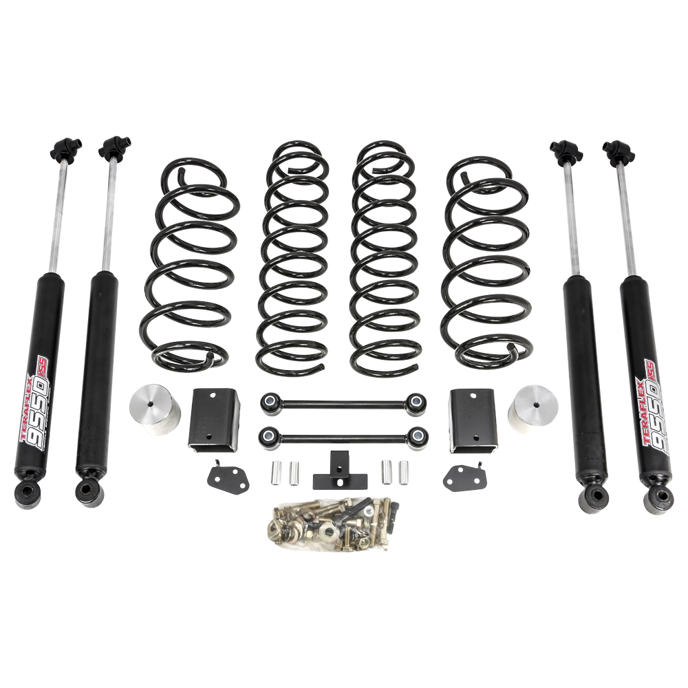 RL 2.5''C-SPRNG KIT BLCK W/TERAFLEX SHKS