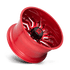 XD858 22X10 8X170 CANDY RED MILLED -18MM