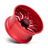 XD858 22X10 8X170 CANDY RED MILLED -18MM