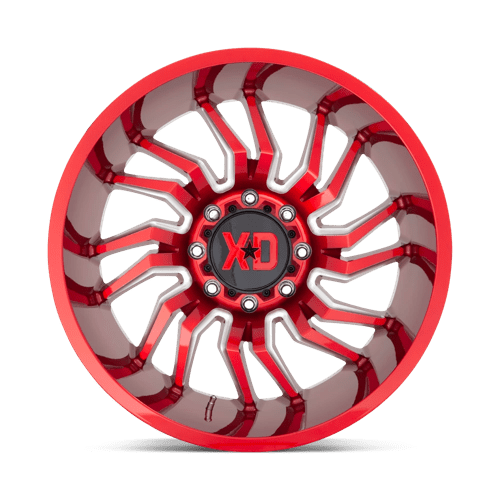 XD858 22X10 8X170 CANDY RED MILLED -18MM