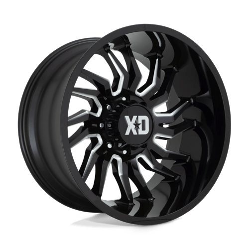 XD858 22X10 6X5.5 GLOSS BLACK MILL -18MM