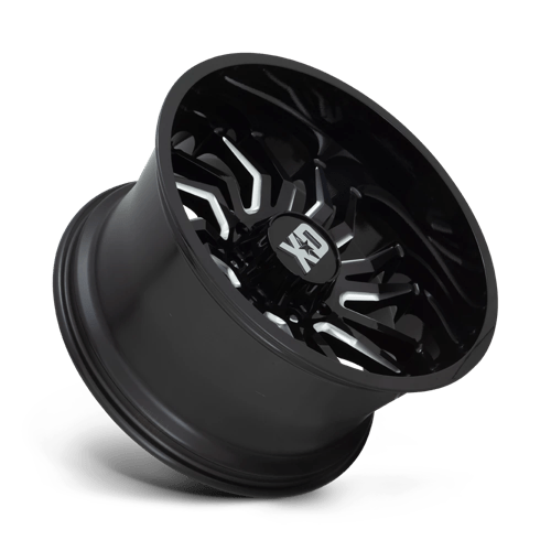 XD858 22X10 5X127 GLOSS BLACK MILL -18MM