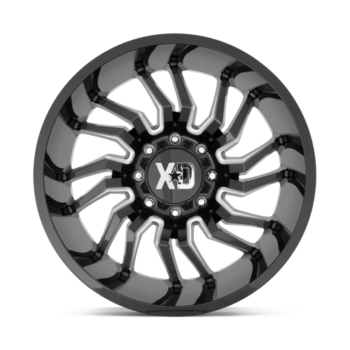 XD858 22X10 6X135 GLOSS BLACK MILL -18MM