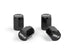 GORILLA VALVE STEM CAP ALUM BLACK 4-PACK