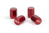 GORILLA VALVE STEM CAP ALUM RED 4-PACK