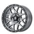 XD127 20X10 5X5.5 M-GRY BLK-RING -24MM