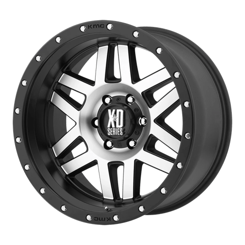 XD128 20X10 5X5.0 S-BLK MACH -24MM