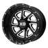 XD833 22X14 6X5.5 S-BLK MILL REV-RG -76MM